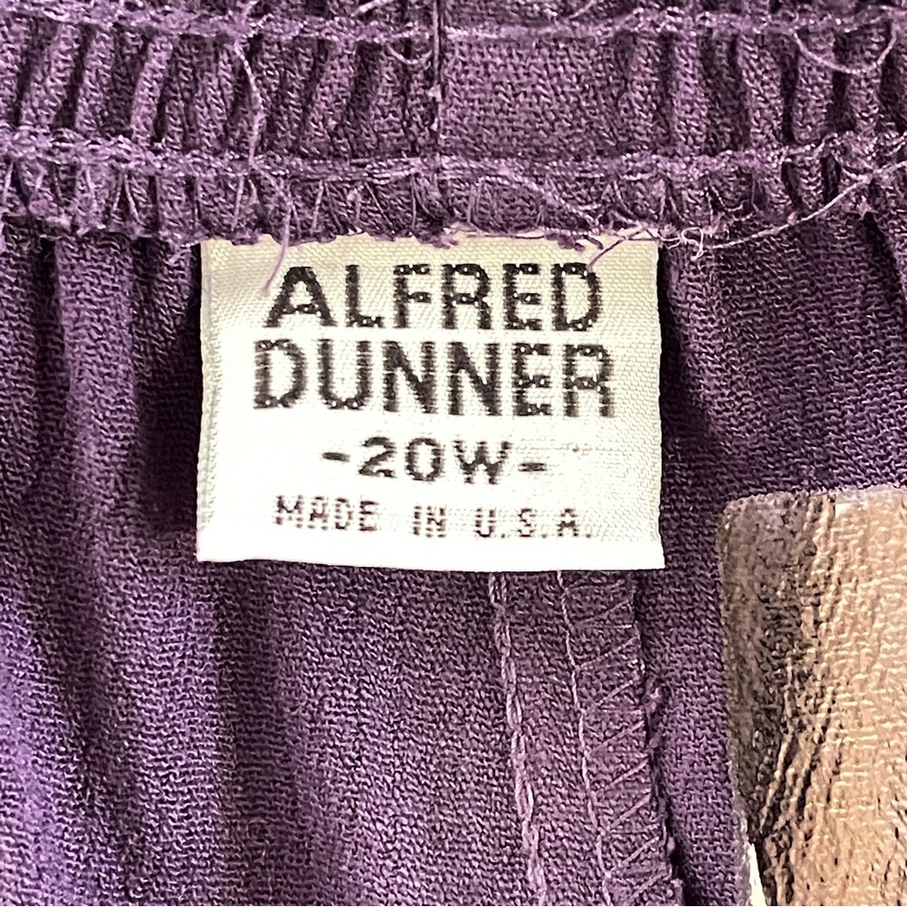 Alfred Dunner Purple Flare Pants in size 20W - Picture 5 of 6